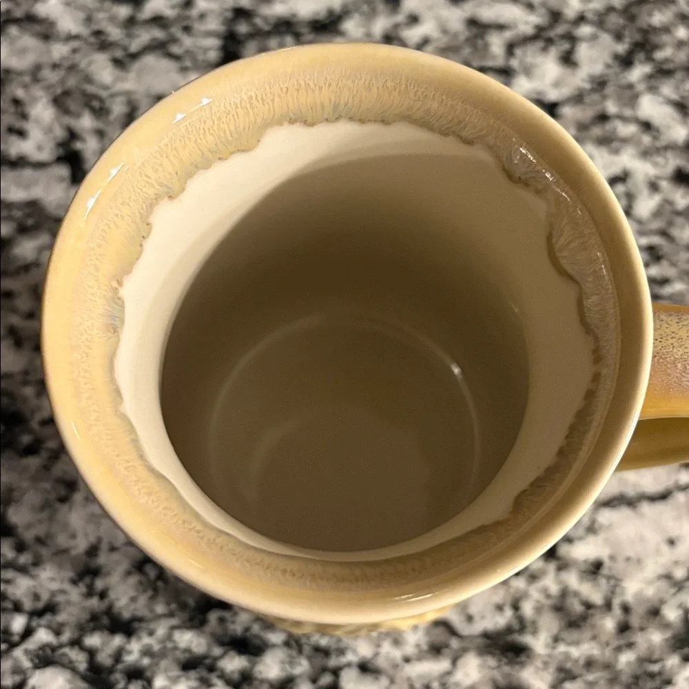 crate and barrel Nana Beige Ceramic Mug Coffee cup